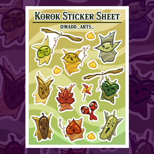 Korok Sticker Sheet